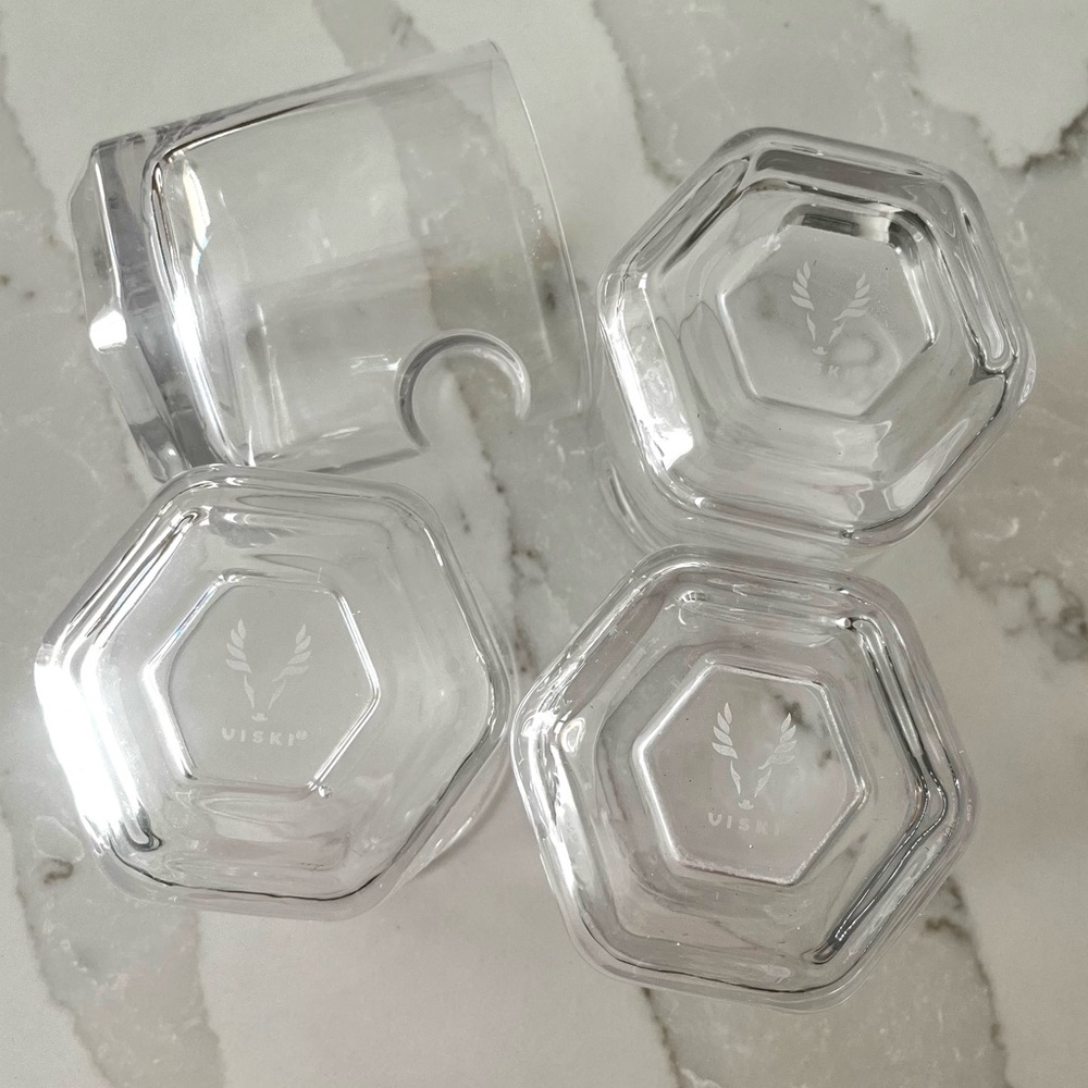 Viski Crystal Cigar Glasses Set of 4
